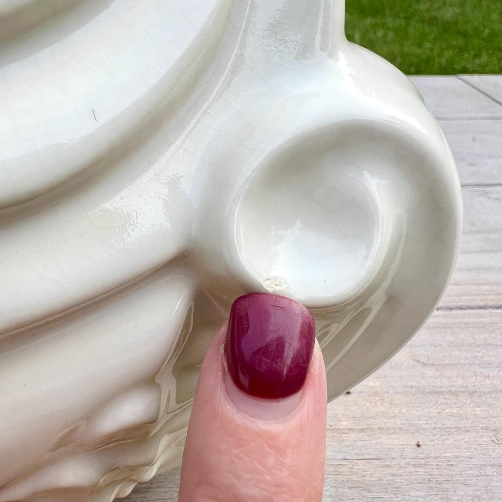 Old Vintage Ceramic White Swan Planter Vase | Made in USA - Picture 14 of 16